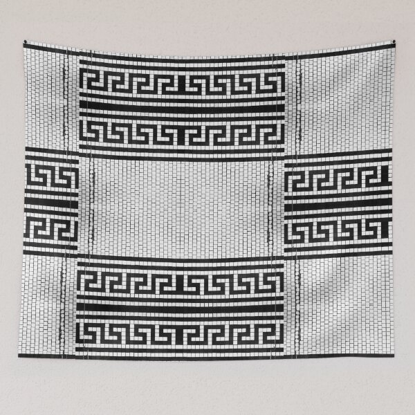 Item preview, Greek Key Tile Floor designed and sold by JoLynne Martinez.