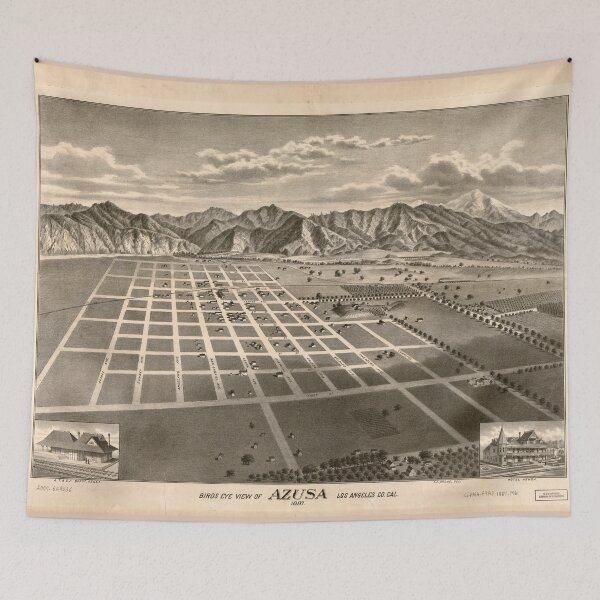 Item preview, Bird's Eye View of Azusa, California (1887) designed and sold by allhistory.