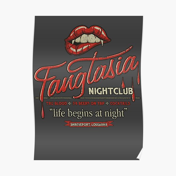 Fangtasia Nightclub Vintage Poster