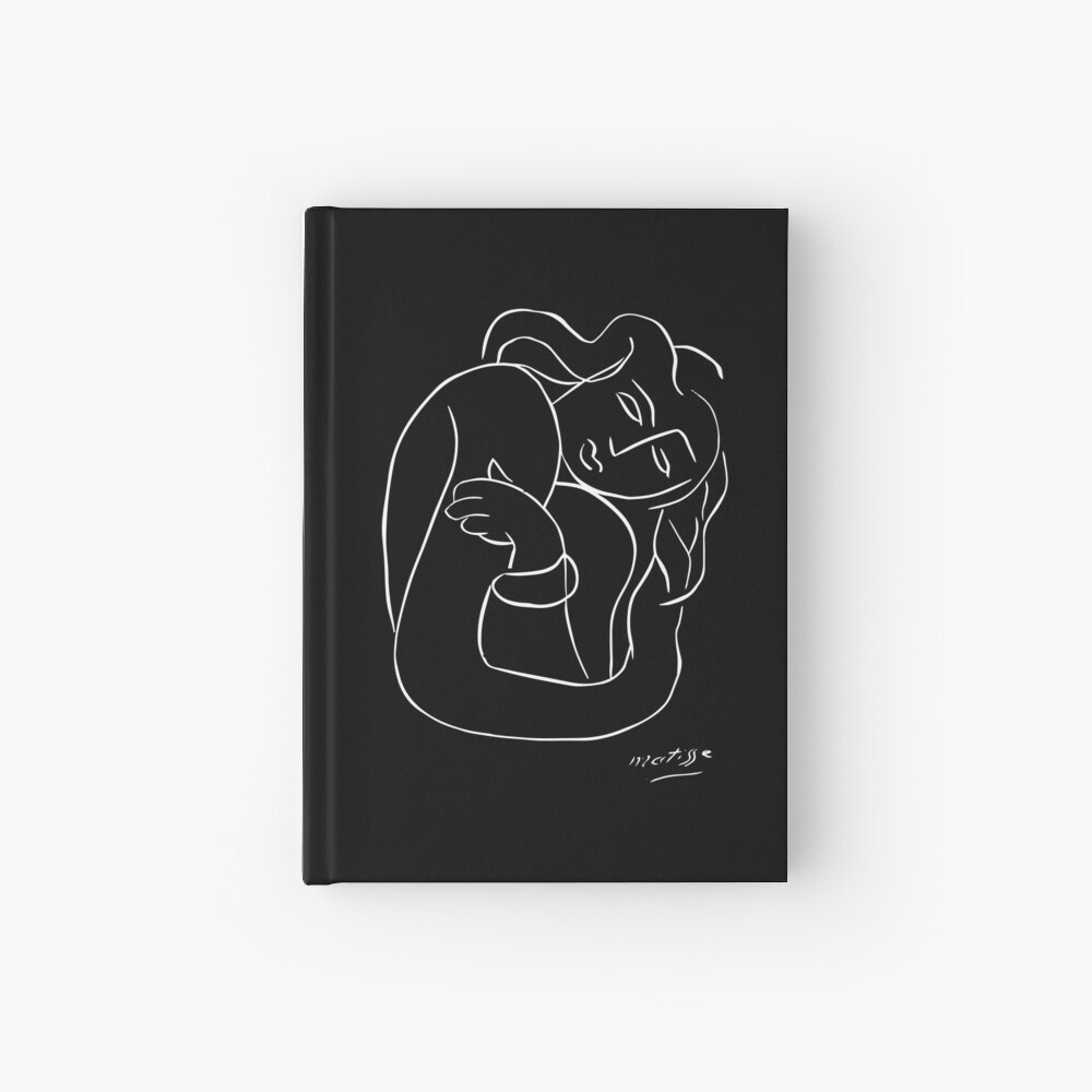 Henri Matisse - PASIPHAE PLATE 2 - Woman With Arms Crossed Artwork Reproduction, Prints, Tshirts, Posters, Bags, Men, Women, Kids Hardcover Journal