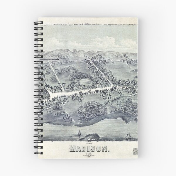 Item preview, Aerial View of Madison, Connecticut (1881) designed and sold by allhistory.