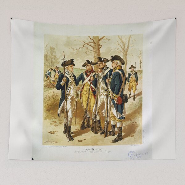 Item preview, Infantry: Continental Army 1779-1783 by H.A. Ogden (1879) designed and sold by allhistory.
