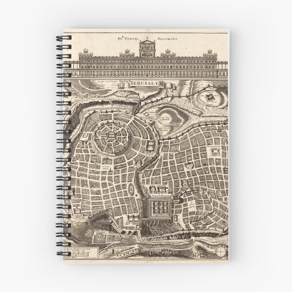 Item preview, Map of Jerusalem (Ierusalem) circa 1770 designed and sold by allhistory.