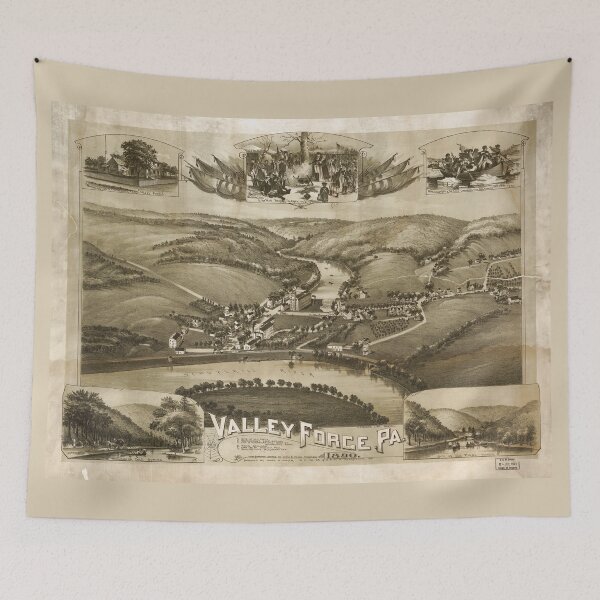 Item preview, Aerial View of Valley Forge, Pennsylvania (1890) designed and sold by allhistory.