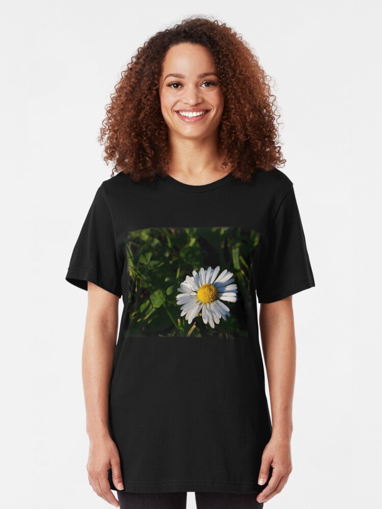 Alternate view of Chamomile Flower Slim Fit T-Shirt