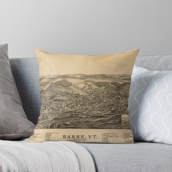 Item preview, Aerial View of Barre, Vermont (The Granite City) 1891 designed and sold by allhistory.