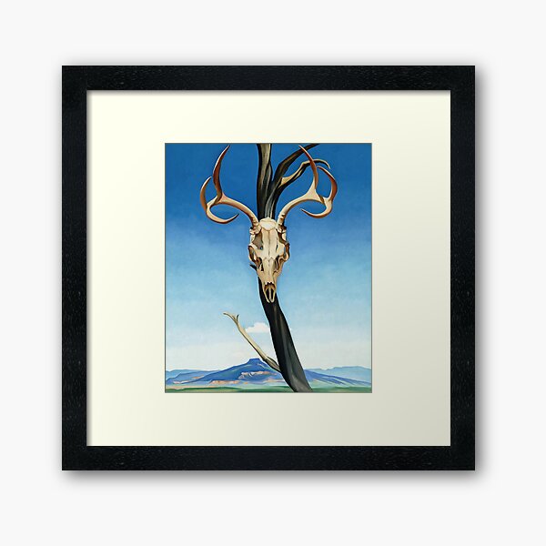 Artikel-Vorschau von Hirschschädel mit Pedernal - Georgia O'Keeffe, designt und verkauft von OldMasters.