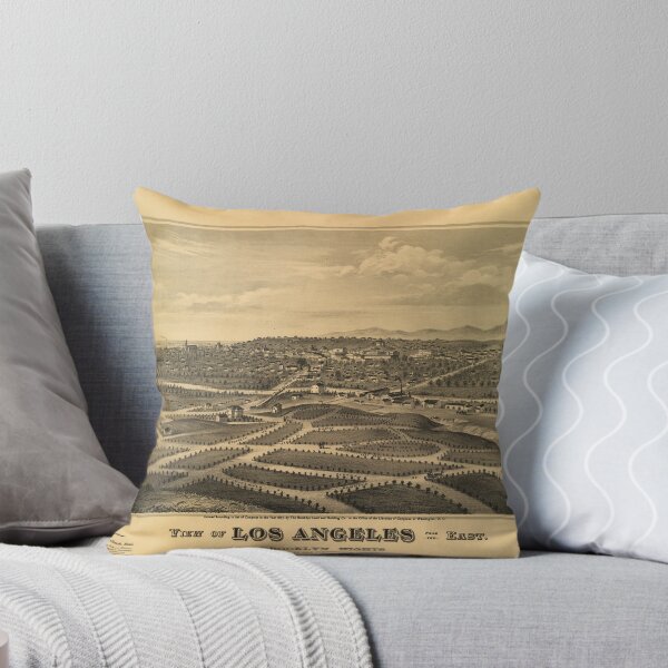 Item preview, Aerial View of Los Angeles, California (1877) designed and sold by allhistory.