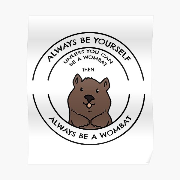Wombat Apparel Poster