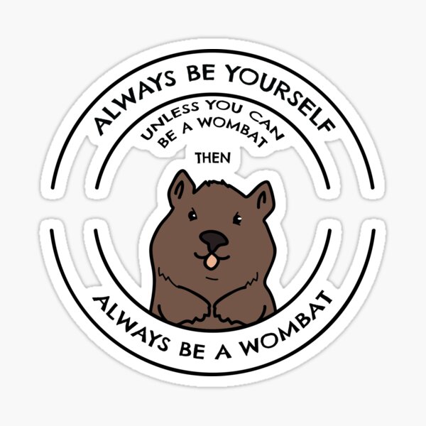 Wombat Apparel Sticker
