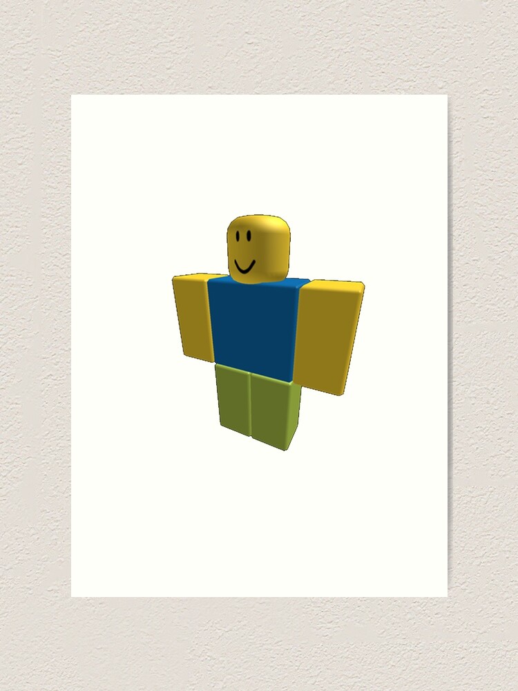 Roblox Default Character 2006 Version Art Print By Orkney123 Redbubble - a picture of a roblox character