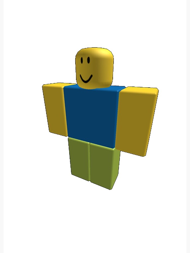 Roblox Default Character 2006 Version Art Board Print By Orkney123 Redbubble - roblox in 2006 roblox