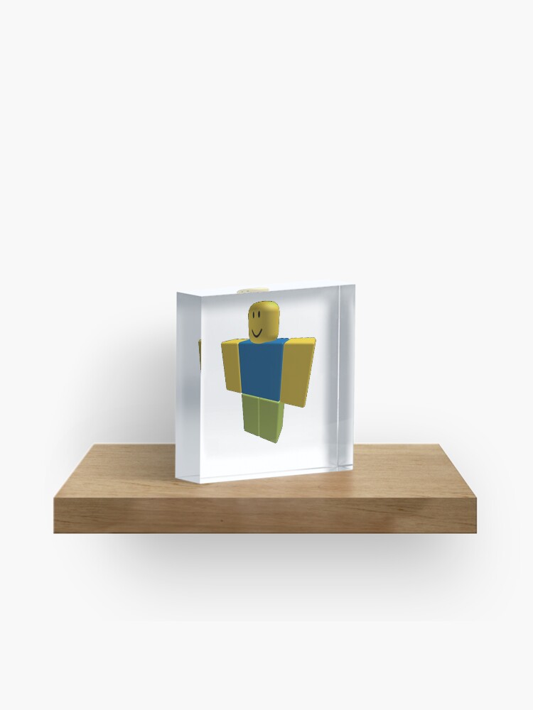 Roblox Default Character 2006 Version Acrylic Block By Orkney123 Redbubble - roblox character 2006