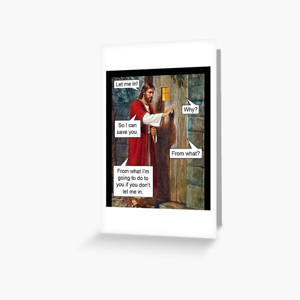Item preview, Jesus Design Let Jesus In Funny Gift designed and sold by funnyguy.