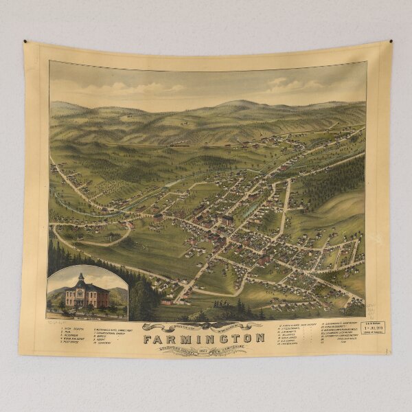 Item preview, Bird's Eye View of Farmington, New Hampshire (1877) designed and sold by allhistory.