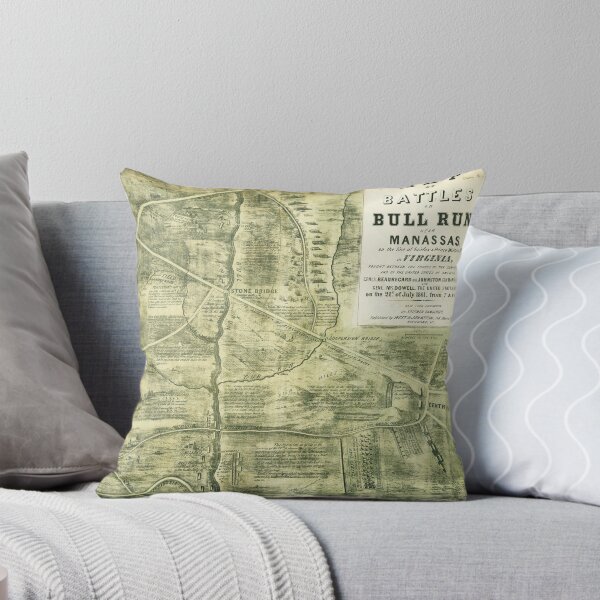 Item preview, Map of the Battles of Bull Run near Manassas (July 21st, 1861) designed and sold by allhistory.