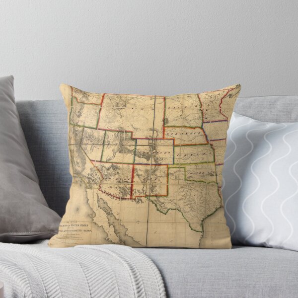 Item preview, Western United States Territory Map (1858) designed and sold by allhistory.