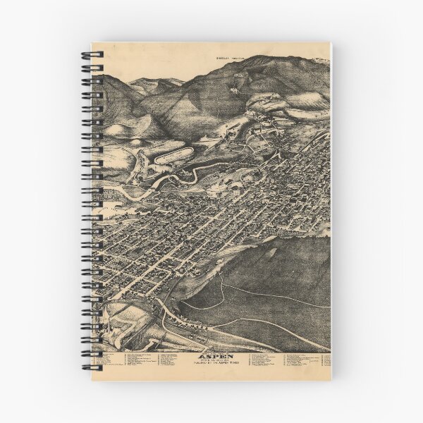 Item preview, Bird's Eye View of Aspen, Colorado (1893) designed and sold by allhistory.