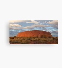 Uluru (also known as Ayers Rock) sunset - central australia Canvas Print