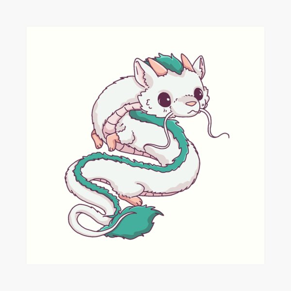 Haku Dragon Spirited Away Gibli Studios ; RJ-S Art Print