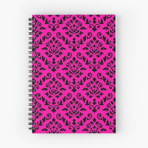Item preview, Damask Baroque Pattern Black on Magenta designed and sold by NataliePaskell.