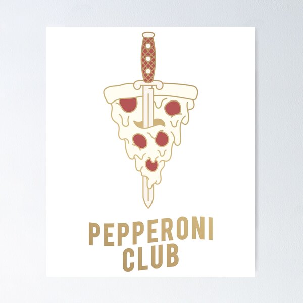Artikelvorschau, Pepperoni Club Lustige Pizza entworfen und verkauft von TotalityDesigns.