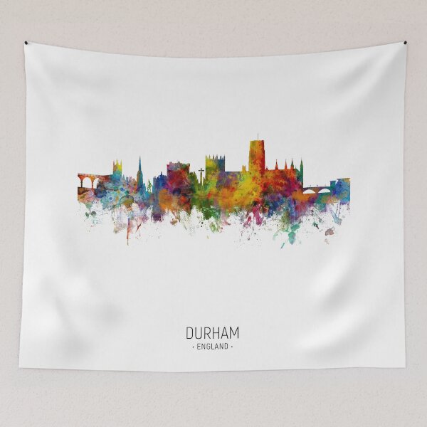 Item preview, Durham England Skyline Cityscape designed and sold by ArtPrints.