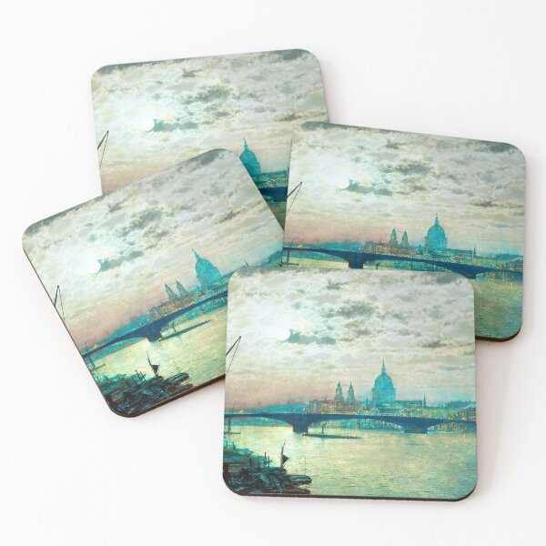 Item preview, Southwark Bridge and St. Paul s church by John Atkinson Grimshaw designed and sold by DejaVuStudio.