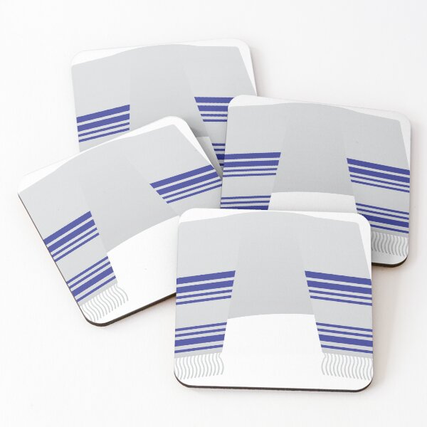 Item preview, Jewish prayer shawl Blue and White Tallith designed and sold by sigdesign.
