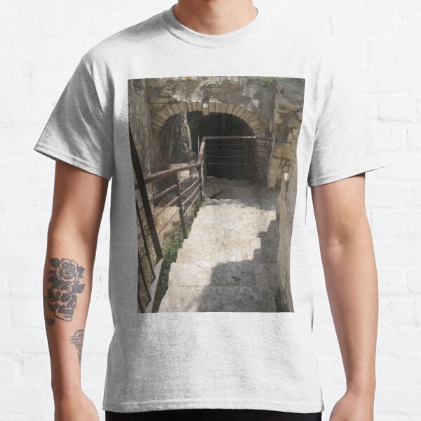#architecture #tunnel #old #cave #castle military abandoned Classic T-Shirt