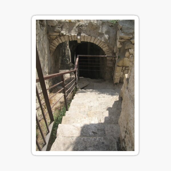 #architecture #tunnel #old #cave #castle military abandoned Sticker