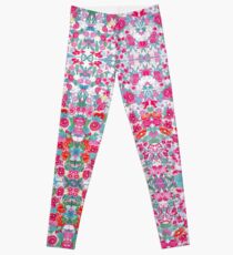 Vintage Blumenmuster Leggings