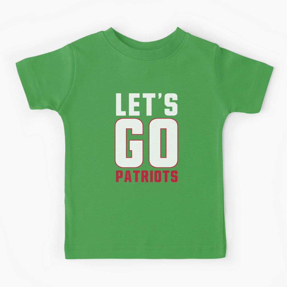 New England Football Fans, Go Patriots Kids T-Shirt for Sale by corbrand