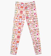 Vintage Blumenmuster Leggings