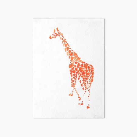 Giraffe Art Board Print