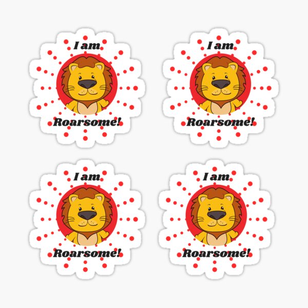 I am Roarsome sticker pack Sticker