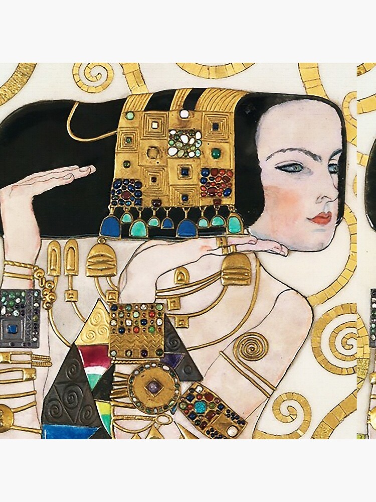 Discover Woman with gold jewelry....Jugendstil Art Nouveau Bag