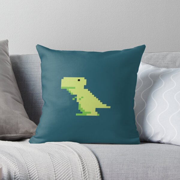 Bit-Dinosaurs T-Rex Throw Pillow