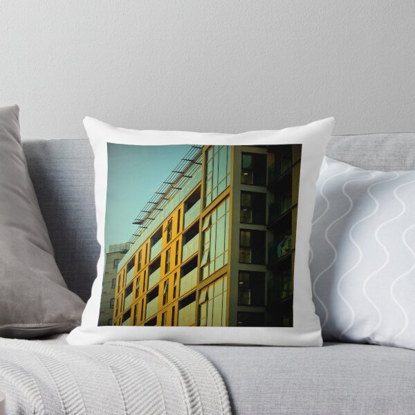 Item preview, Late afternoon sunlight shines on block of modern flats, Croydon, England designed and sold by EricHands.