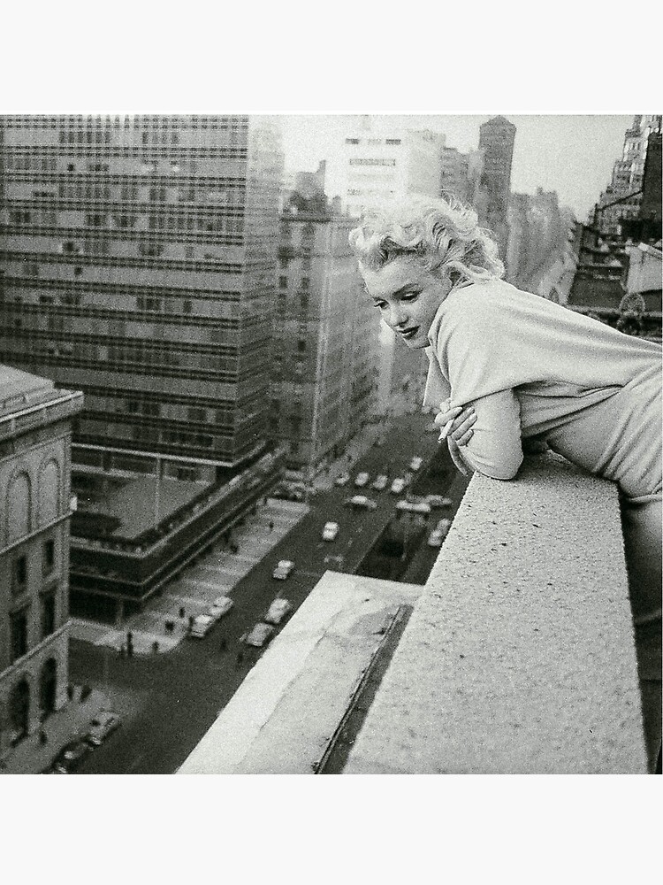 Marilyn Monroe overlooking New York City by Angelacassiani