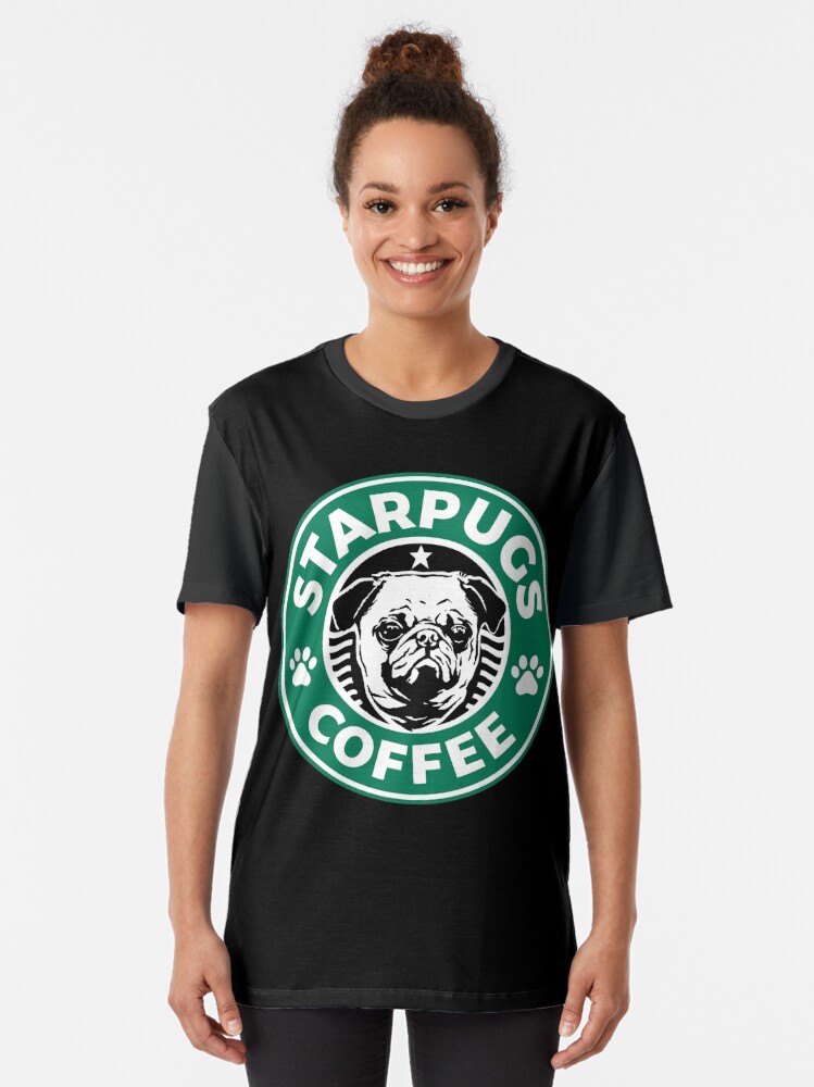 Alternate view of Starpugs Coffee Graphic T-Shirt