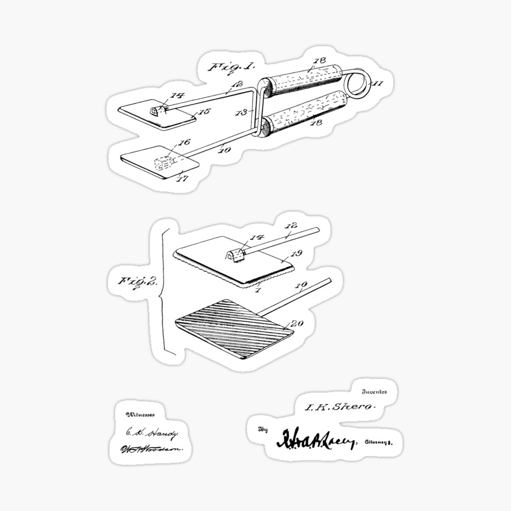 Hair Straightener Vintage Patent Hand Drawing Art Board Print for Sale by  TheYoungDesigns