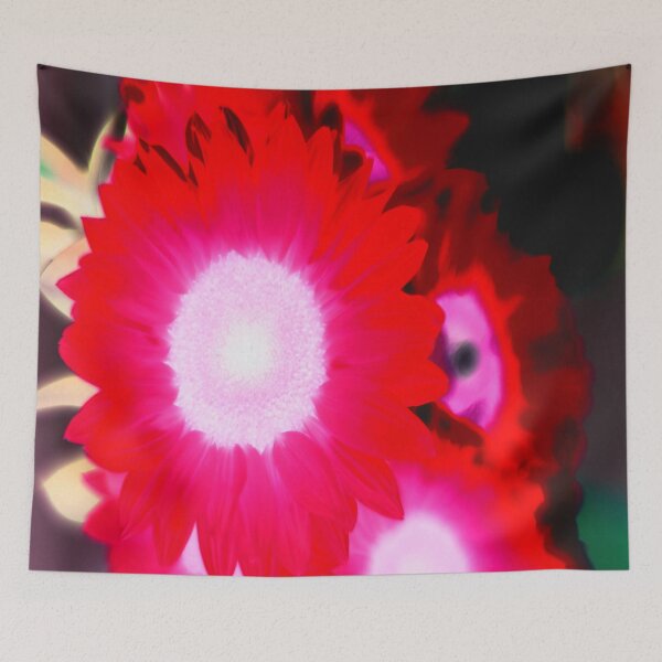 Item preview, Sunflowers 2 - Reverse Red, Pink & Magenta designed and sold by M-SWM.