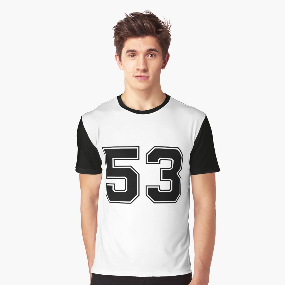 American Football Jersey No 53 Uniform Back Number 53 Classic T-Shirt  Essential T-Shirt for Sale by edithazjanie