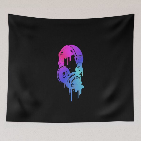 Item preview, pink blue headphones designed and sold by Denis Rösler.