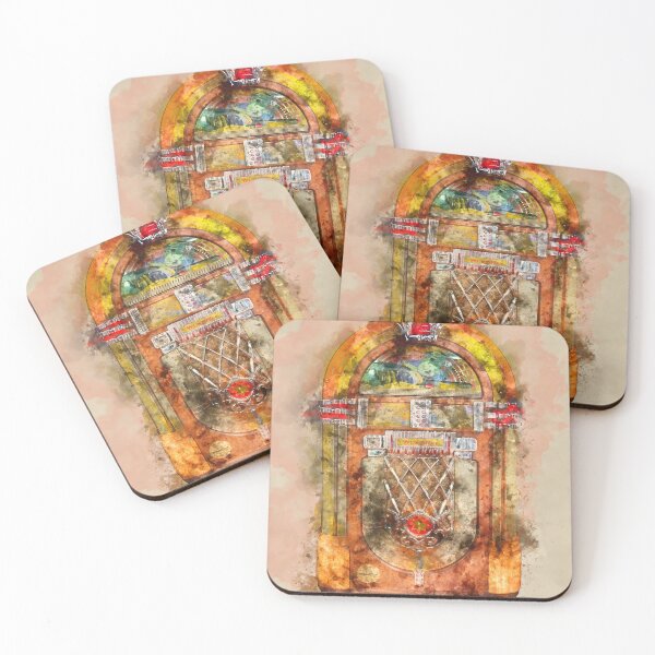 Item preview, Jukebox watercolor designed and sold by Delphimages Art.