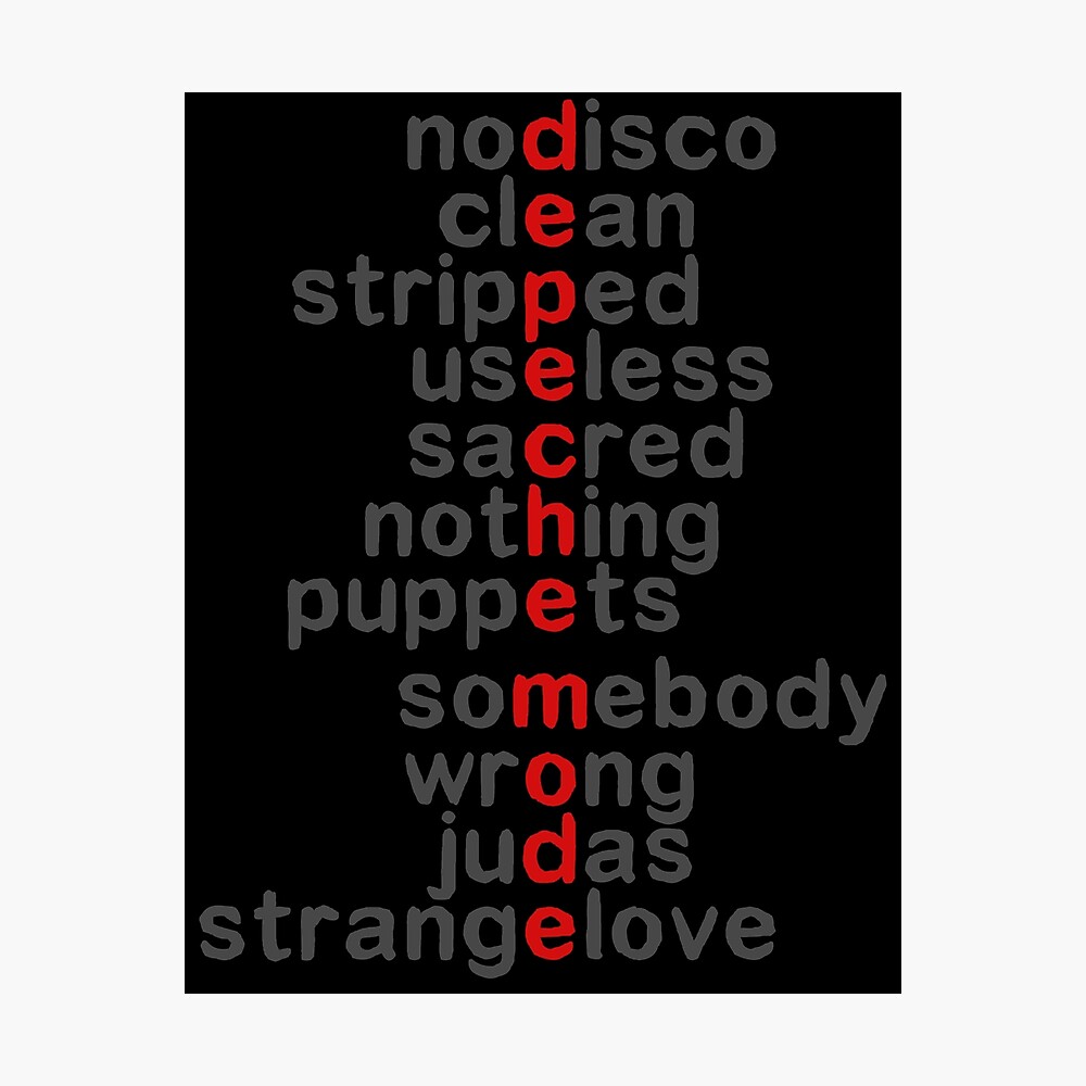 Depeche Songs Poster By Sigge241 Redbubble depeche songs poster by sigge241 redbubble