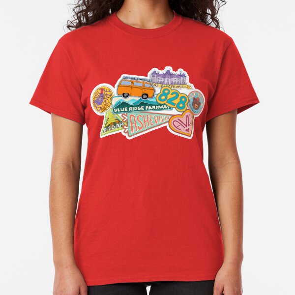 Asheville Sticker Collection Classic T-Shirt