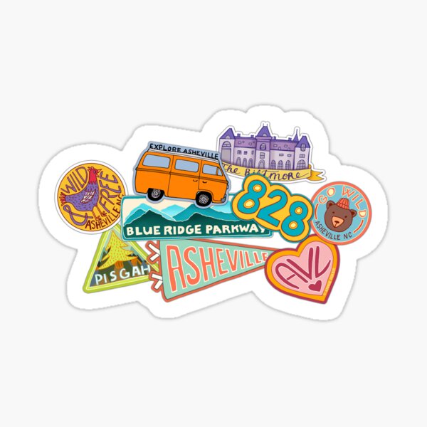 Asheville Sticker Collection Sticker