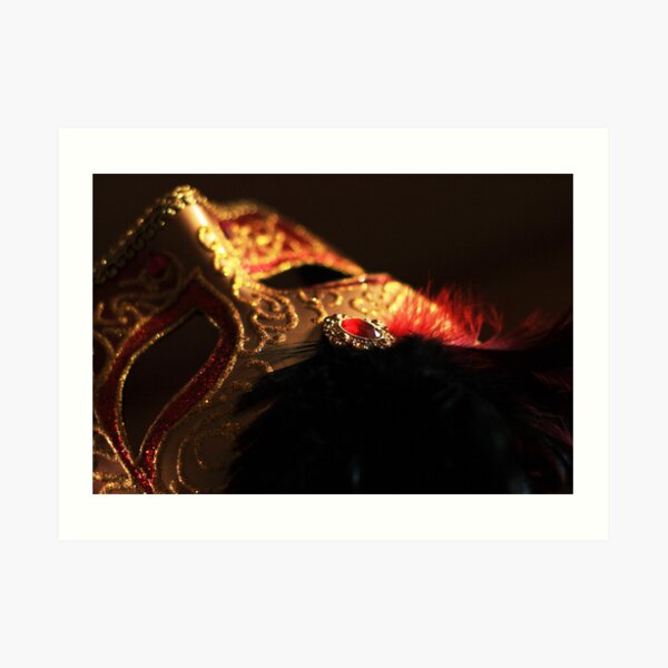 Mask of Gold Art Print